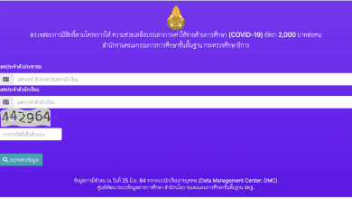 ตรวจสอบการมีสิทธิ์ตามโครงการให้ ความช่วยเหลือบรรเทาภาระค่าใช้จ่ายด้านการศึกษา (COVID-19) อัตรา 2,000 บาทต่อคน สังกัด สพฐ.