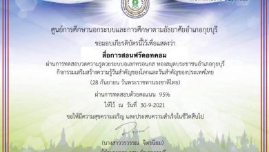 ขอเชิญทำแบบทดสอบออนไน์ 28 กันยายน วันพระราชทานธงชาติไทย (Thai National Flag Day)