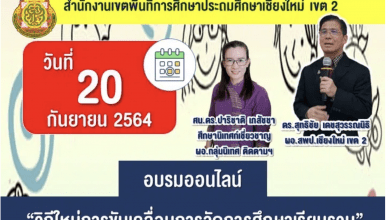 แบบทดสอบหลังอบรม“วิถีใหม่การขับเคลื่อนการจัดการศึกษาเรียนรวม” สพป.เชียงใหม่