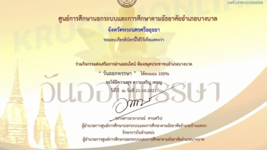 แบบทดสอบออนไลน์ รอบรู้วันออกพรรษา รับใบประกาศผ่านทางอีเมล