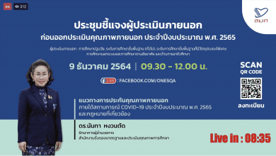 ขอเชิญลงทะเบียนเข้าร่วมแบบลงทะเบียนเข้าร่วมประชุม “แนวทางการประเมินคุณภาพภายนอก ภายใต้สถานการณ์ COVID-19 ประจำปีงบประมาณ พ.ศ. 2565” และกฎหมายที่เกี่ยวข้อง โดย ดร.นันทา หงวนตัด รักษาการผู้อำนวยการ สมศ.