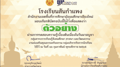 แบบทดสอบออนไลน์เนื่องในวันมาฆบูชาประจำปี 2565 วันที่ 16 กุมภาพันธ์ 2565