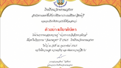 แบบทดสอบออนไลน์ กิจกรรมเนื่องในวันสำคัญทางศาสนา "วันมาฆบูชา" ปีพุทธศักราช 2565 โรงเรียนวัดพรหมสาคร สพป.สิงห์บุรี