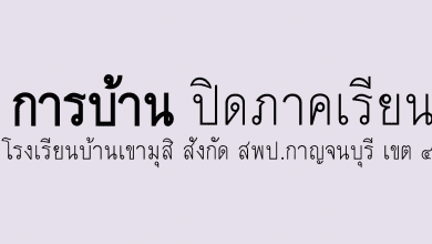 ดาวน์โหลดไฟล์ การบ้านปิดเทอม ป.1-ป.6