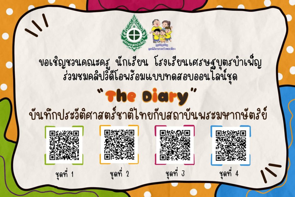 ด่วน...ทำแบบทดสอบออนไลน์ เรื่อง “บันทึกประวัติศาสตร์ชาติไทยกับสถาบันพระมหากษัตริย์” จำนวน ๔ ชุด ผ่านเกณฑ์รับเกียรติบัตรทาง E-mail